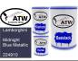 Preview: Lamborghini, Midnight Blue Metallic, 224910: 500ml Lackdose + 500ml Klarlack + 250ml Härter - Set, von ATW Autoteile West.